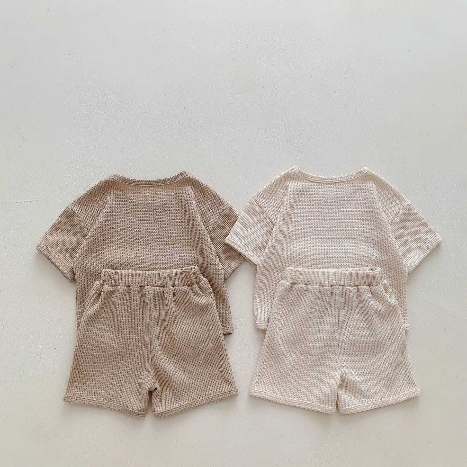 Babies Summer Two-piece Waffle