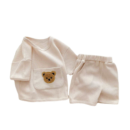 Babies Summer Two-piece Waffle