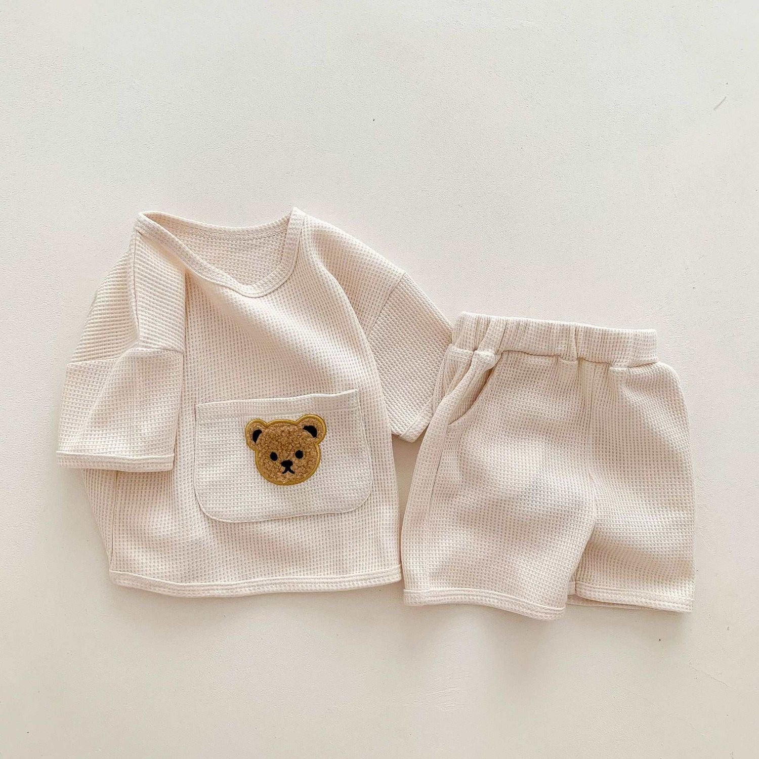 Babies Summer Two-piece Waffle