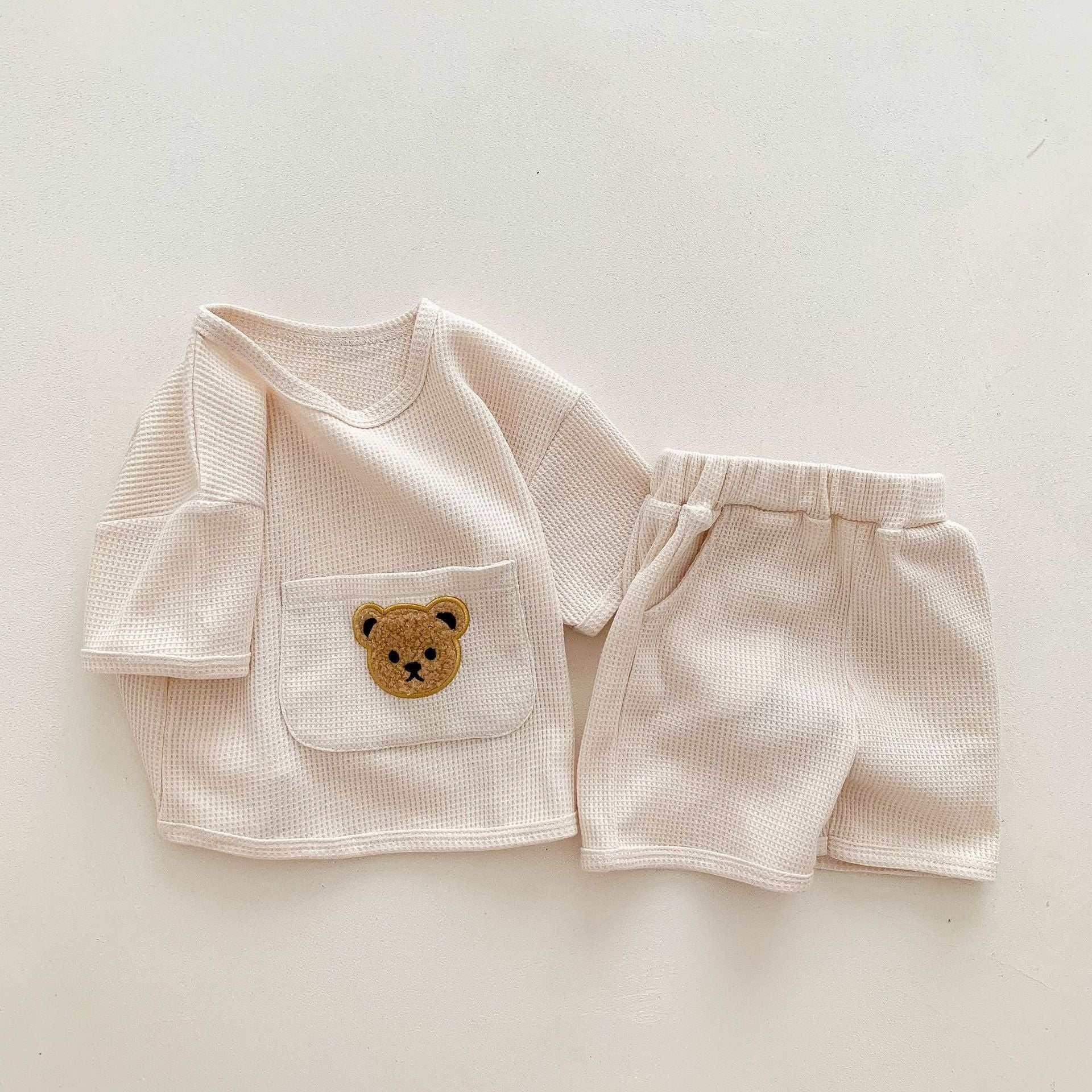 Babies Summer Two-piece Waffle