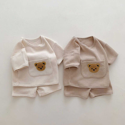 Babies Summer Two-piece Waffle