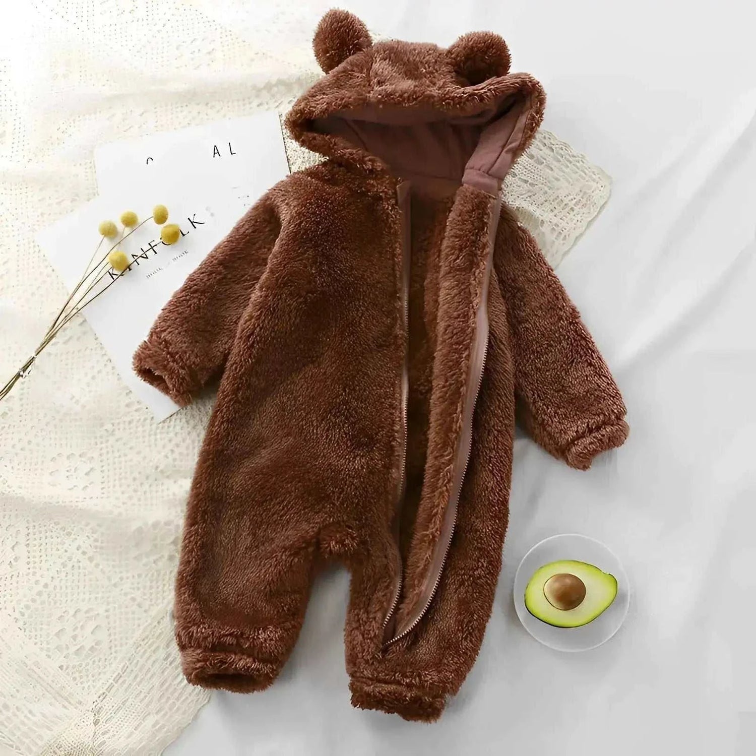 Baby Bear Rompers🐻 Snuggle Up in Style with Our Baby Bear Rompers! 🍼🧸Keep Your Little One Cozy: 🌟 Warm Nights Ahead: Our Baby Fleece Bear Jumpsuit is the perfect choice to keep yKORSH KORSH Baby Bear Rompers