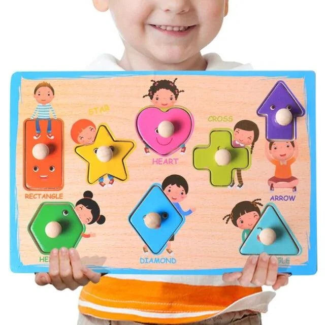 Montessori Wooden Puzzle Board