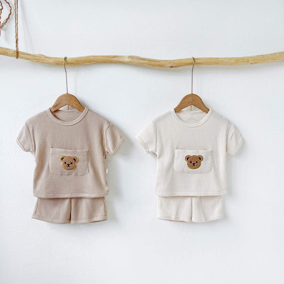 Babies Simple Bear Top Shorts