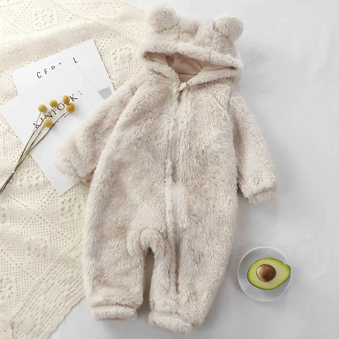 Baby Bear Rompers🐻 Snuggle Up in Style with Our Baby Bear Rompers! 🍼🧸Keep Your Little One Cozy: 🌟 Warm Nights Ahead: Our Baby Fleece Bear Jumpsuit is the perfect choice to keep yKORSH KORSH Baby Bear Rompers