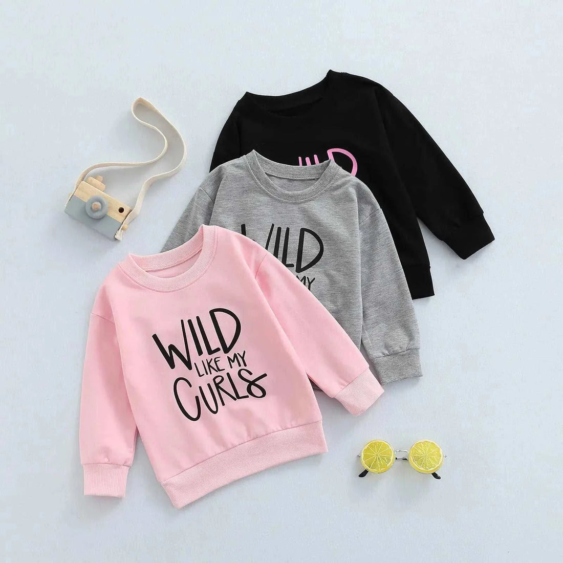 Baby Sweatshirt TopsIntroducing our new Baby Sweatshirt Tops with WLID LIKE MY CURLS Letter Print! This classic round neck spring clothing for 1-6T will keep your little one looking shaKORSH KORSH Baby Sweatshirt Tops