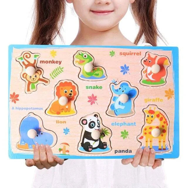 Montessori Wooden Puzzle Board