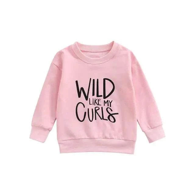 Baby Sweatshirt TopsIntroducing our new Baby Sweatshirt Tops with WLID LIKE MY CURLS Letter Print! This classic round neck spring clothing for 1-6T will keep your little one looking shaKORSH KORSH Baby Sweatshirt Tops