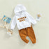 Baby Fall OutfitsOur Baby Boys 2Pcs Fall Outfits is the perfect way to keep your baby stylish this season! Featuring a long sleeve letter print hoodie and pocket pants set, your littKORSH KORSH Baby Fall Outfits